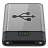 Grey USB B icon