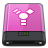 Pink Firewire W icon