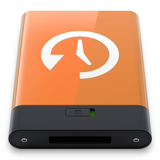Orange Time Machine W icon