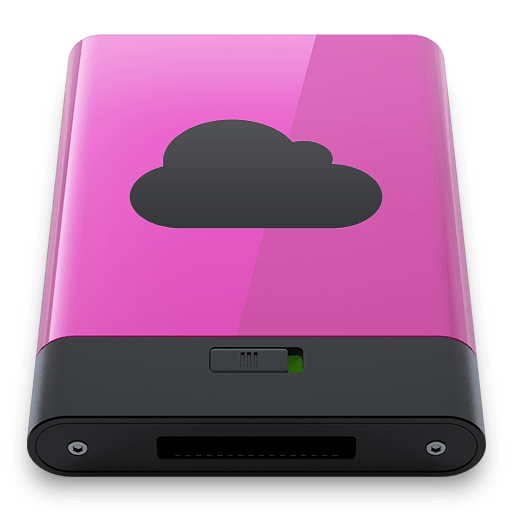Pink-iDisk-B icon