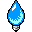 Retro blue icon