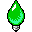 Retro green icon