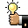 Magic bulb icon