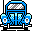 Blue bug front icon