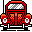 Red bug front icon