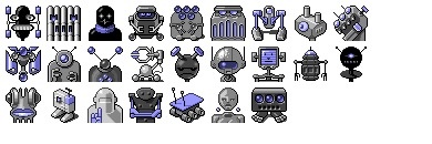 Robot Menace Icons