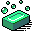 Green soap icon