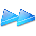 Action-arrow-blue-double-right icon