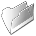 Filesystem-folder-grey-open icon
