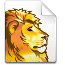 Mimetype dvi lion icon