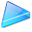 Action arrow blue right icon
