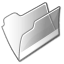 Filesystem-folder-grey-open icon