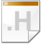 Mimetype source h icon