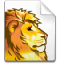 Mimetype-dvi-lion icon