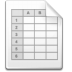 Mimetype-spreadsheet icon