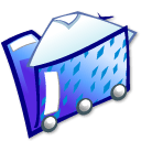 Folder blue icon