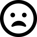 Font Awesome Emoji Face Frown Open icon