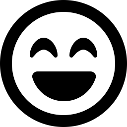 Font Awesome Emoji Face Laugh Beam icon