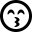 Font Awesome Emoji Face Kiss Beam icon