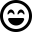 Font Awesome Emoji Face Laugh Beam icon