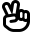 Font Awesome Emoji Hand Peace icon
