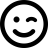 FontAwesome-Emoji-Face-Smile-Wink icon