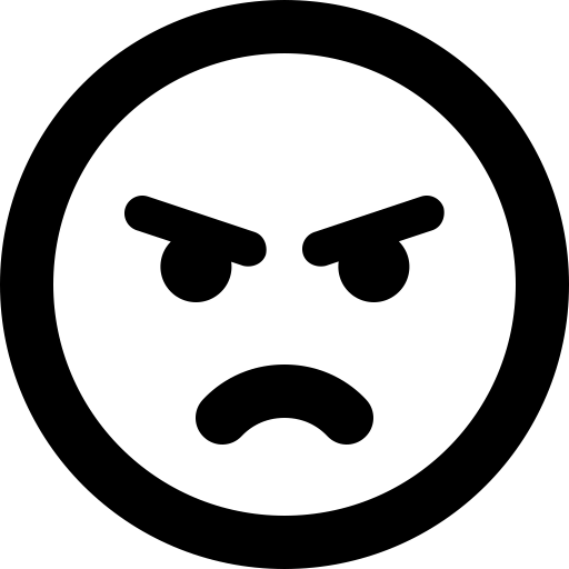 FontAwesome-Emoji-Face-Angry icon