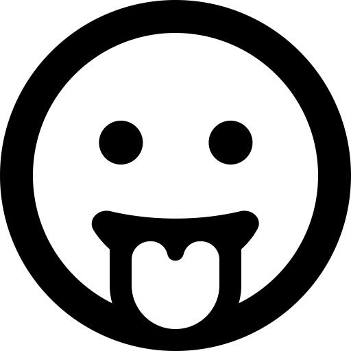 FontAwesome-Emoji-Face-Grin-Tongue icon