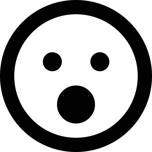 FontAwesome-Emoji-Face-Surprise icon