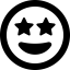 Font Awesome Emoji Face Grin Stars icon