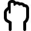Font Awesome Emoji Hand Back Fist icon