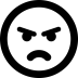 FontAwesome-Emoji-Face-Angry icon