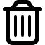 Font Awesome Regular Trash Can icon