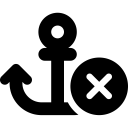 Font Awesome Anchor Circle Xmark icon