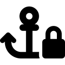 Font Awesome Anchor Lock icon