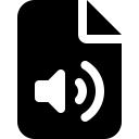 Font Awesome File Audio icon