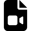 FontAwesome-File-Video icon