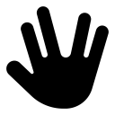 FontAwesome-Hand-Spock icon