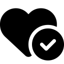 FontAwesome-Heart-Circle-Check icon