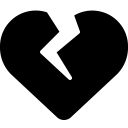 Font Awesome Heart Crack icon