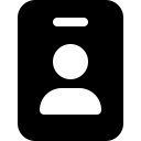 Font Awesome Id Badge icon