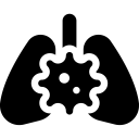 Font Awesome Lungs Virus icon