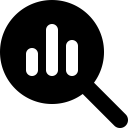 Font Awesome Magnifying Glass Chart icon