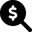 Font Awesome Magnifying Glass Dollar icon