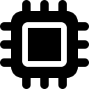 Font Awesome Microchip icon
