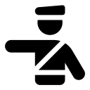 FontAwesome-Person-Military-Pointing icon