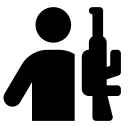 Font Awesome Person Rifle icon