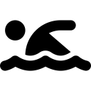 Font Awesome Person Swimming icon