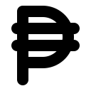 FontAwesome-Peso-Sign icon