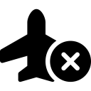 FontAwesome-Plane-Circle-Xmark icon